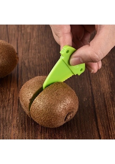 Trendooze Kivi Mango Papaya Ananas Manuel Dilimleyici Ergonomik Sarı Saplı Soyucu 1 Adet Gaojunshop01 Yellow Sarı