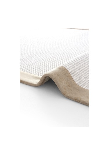 Cool Halı Oslo M60 Beyaz Mutfak Halısı Leke Tutmaz Tezgah Önü Yolluk Dokuma Bordürlü Sisal Halı