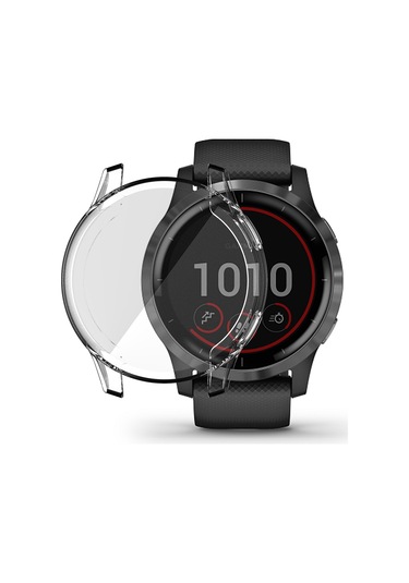 Garmin Venu 2s 40mm / Vivoactive 4s 40mm İçin Enkay Hat-prince Tam Kapatıcı Şeffaf Tpu Yumuşak Kılıf