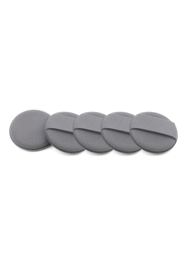 Kosona 5 Adet 4 İnç Gri Mikrofiber Sponge: Otomobil Bakımı Parlaklık Verici Cila Uygulama Ve Manuel Parlatma Paspası