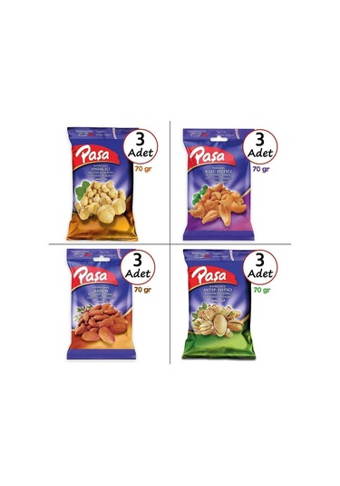 Paşa Karışık Kuruyemiş 12 x 70 G