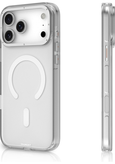 Apple Uyumlu iPhone 17 Pro Max Kılıf M-safe Özellikli Şeffaf Youngkit Crystal Shield Serisi Kapak Şeffaf Şeffaf