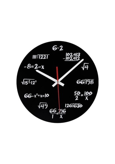 Primepickings Akrilik Saat Matematik Formülü Duvar Saati A