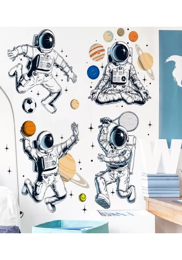 Brightnest Astronot Duvar İç Dekorasyon Etiketleri 206812841 Beyaz