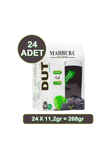 Mahbuba Dut Aromalı Soğuk Toz İçecek 24x11.2gr 11.2 G