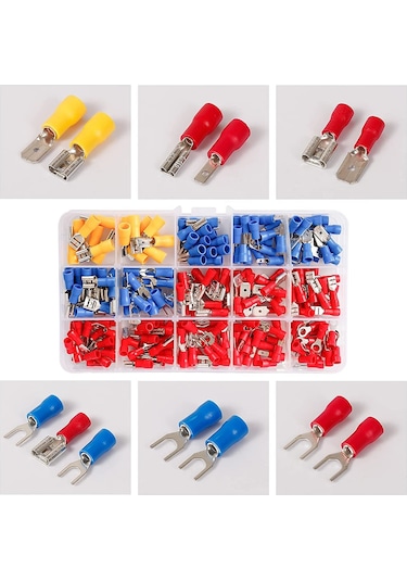 280 Parça İzoleli Kablo Ucu Seti Kutulu Kürek Halka Çatal Yalıtım