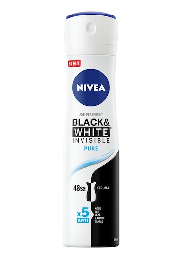 Nivea İnvisible Black & White Pure Kadın Sprey Deodorant 150 ML