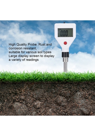 Xindoker Taşınabilir Toprak Ec Ölçer - Ev Bitkileri Bahçe Tarım İçin Doğruluklu İletkenlik Testeri