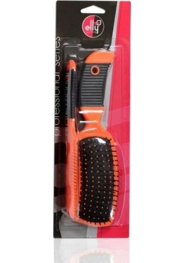 Elly 04 Fırça & Tarak Seti Turuncu 2'li