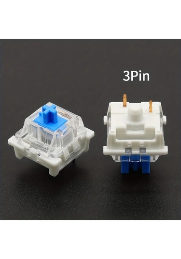 Honeybeeshop Outemu Yüksek Hassasiyetli Toz Geçirmez Mor 90 Adet Mekanik Klavye Switch Tactile