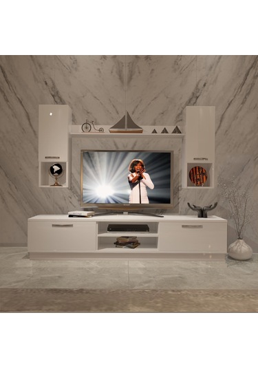 Decoraktiv Eko 5dab Slm Dvd Tv Ünitesi Tv Sehpası Beyaz