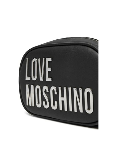 Love Moschino Logolu Ayarlanabilir Zincir Askılı Kadın Çapraz Çanta Jc4026pp1mkd000b Nero