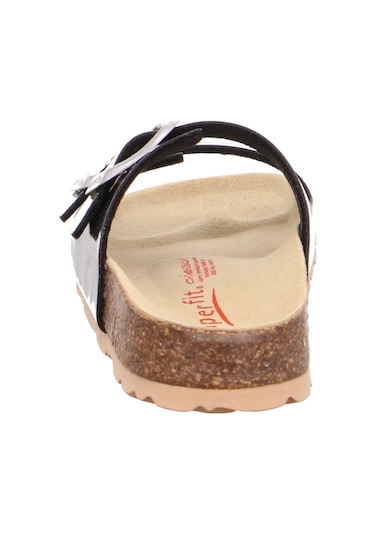 Superfit Kadın Mantar Tabanlı Siyah Simli Terlik 800111-0100 Siyah