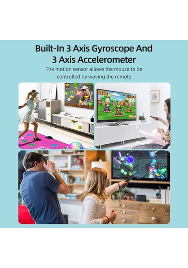 Reedark Q5 2.4g Rf Kumanda, 6 Eksenli Jiroskop Ve İvmeölçer, Set Top Box/bilgisayar/uydu Kutusu Desteği Pil Yok