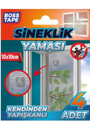 Boss Tape Sineklik Yaması Tamir Bandı 10X10 CM