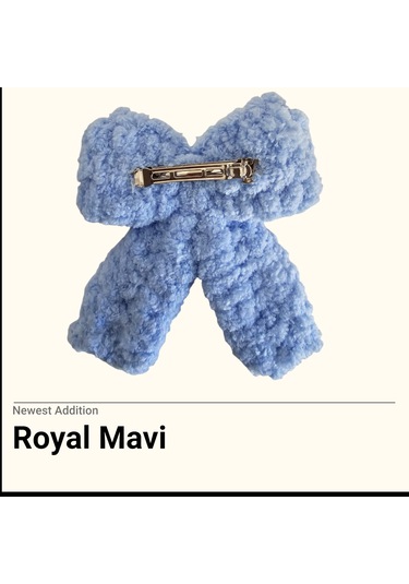 Royal Mavi Puffy Toka Göl Mavisi