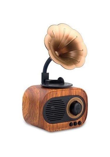 B5 Nostaljik Mini Radyo Gramofon Bluetooth/Radyo/Usb/Sd Speaker
