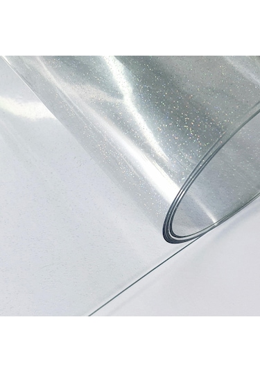 Simli 1,6Mm Kalın Şeffaf Pvc Masa Örtüsü