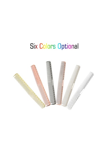 Vkemall Alüminyum Anti-statik Saç Tarakları - Saç Şekillendirme, Bölme Ve Renklendirme İçin Isı Dayanıklı Salon Tarzı