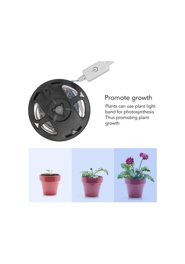 Suofeng Bitki Büyüme Lambası Led Tam Spektrum 5v - Parlaklık Ayarlanabilir, Hafıza Fonksiyonu, Usb, 3 Metre Diğer