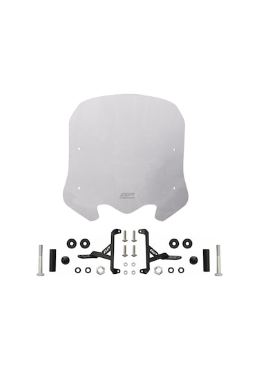 GP Kompozit Honda SH 125 2024-2025 Uyumlu Kısa Ön Cam Füme 41 cm