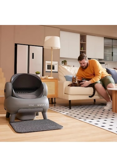 Justie Pet Neakasa Üstü Açık Akıllı Otomatik Kedi Tuvaleti App Kontrol