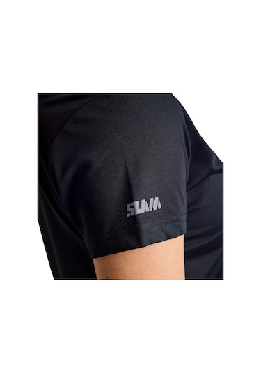 Slam Slam Ws Tech Pique Kadın Siyah Tişört W02 Siyah