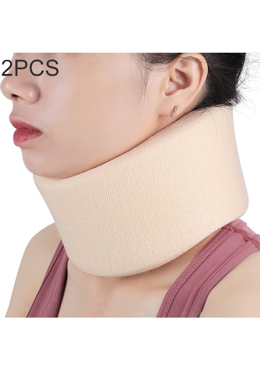 2 Adet 003 Ev Sünger Nefes Ayarlanabilir Boyunluk Bej M