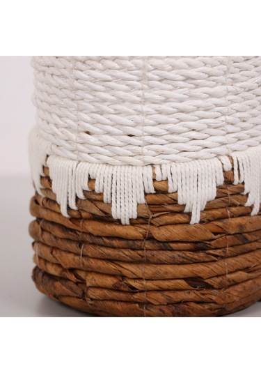 Didim Doğal Abaka 15x16 Cm Saksılık & Saklama Düzenleme Beyaz