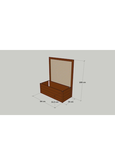 Mandu Ahşap Sarmaşık Saksı