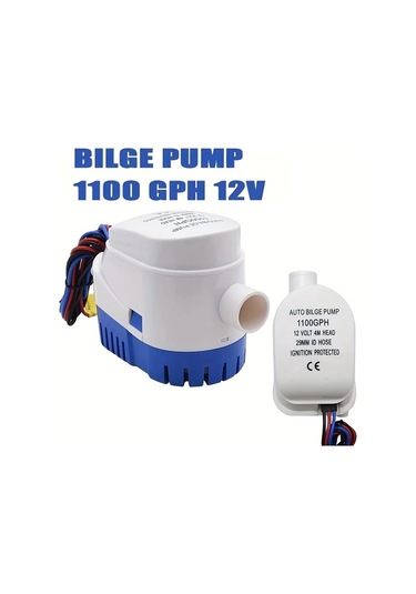 Xuweiwei 1pc Dc 12v 1100gph Otomatik Sintine Pompası Deniz Teknesi Yat Pompası Suya Dayanıklı