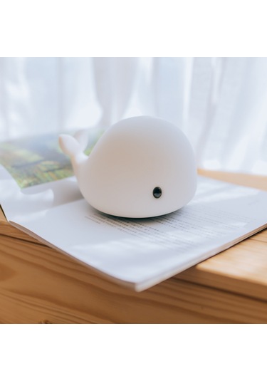 Wezone Deniz Balığı Şekilli Usb Şarjlı Led Gece Lambası, 7 Renkli Silikon Oyuncak, Dokunmatik Kontrol, 8 Saat Kullanim Süresi Diğer