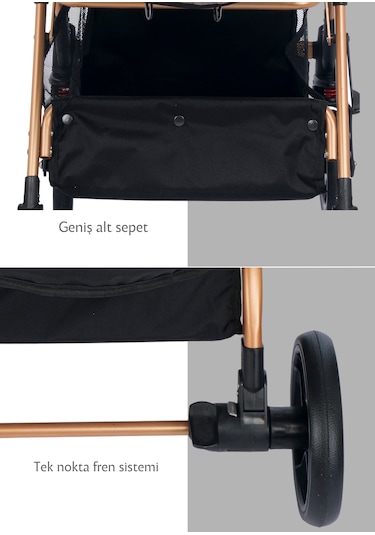 Joell Trendy Çift Yönlü Travel Sistem Bebek Arabası