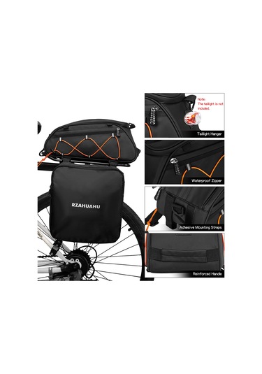 Jeemson Turuncu Bisiklet Çantası Seti: Geniş Depolama, Isı Yalıtımı, Su Geçirmez, Kol Çantası Olarak Kullanılabilir Turuncu
