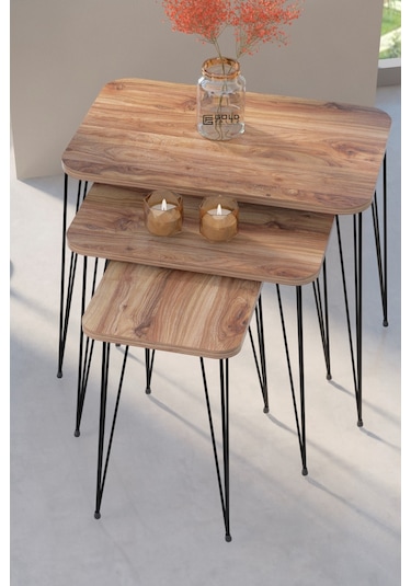 Zigon Sehpa Kr Ceviz Tel