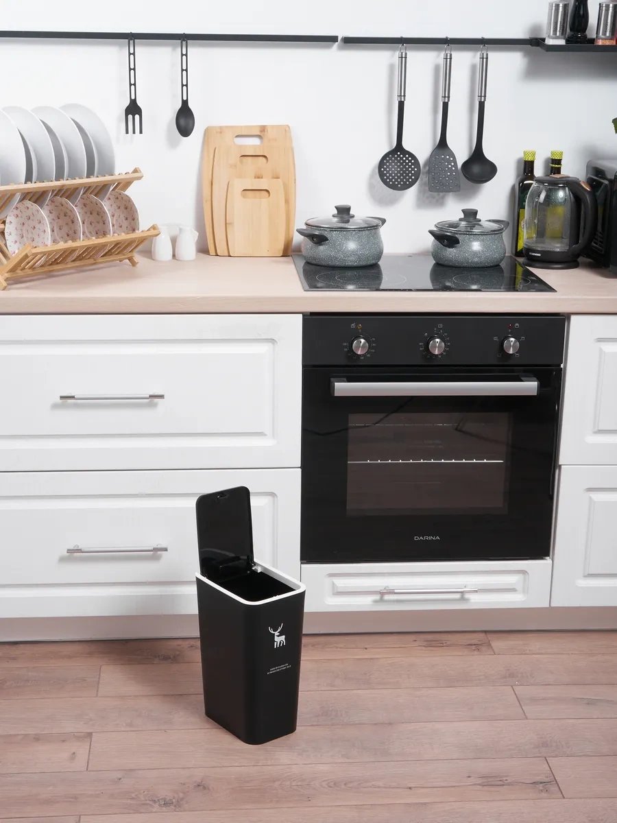 Solın Kapaklı Çöp Kovası 262355796 Siyah