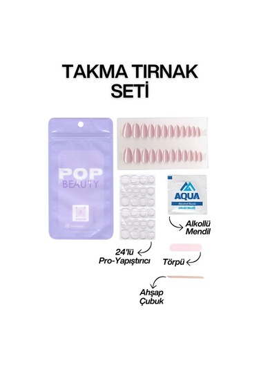 Takma Tırnak Seti & Zararsız Yapıştırıcı 01051860
