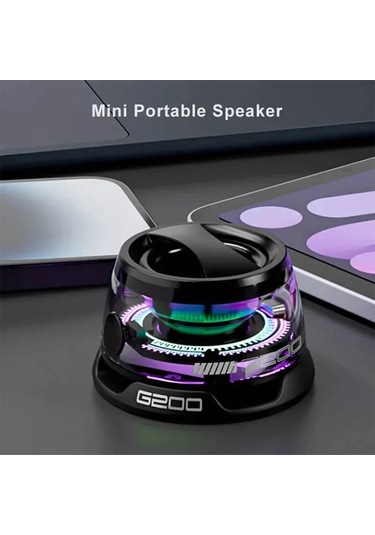 Mini Bluetooth Hoparlör Rgb Aydınlatma Manyetik Hoparlör Bt5.3