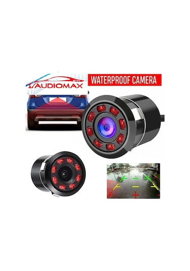 Audiomax Geri Görüş Kamerası Ir Ledli Gece Görüş Park Çizgi