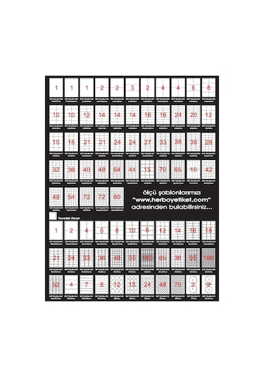 Herboy Hb-1124 70mmx42,4mm Beyaz Lazer Etiket