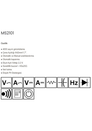 Mastech Ms2101 Dijital Pensampermetre