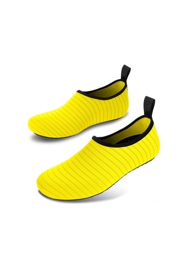 Geeroyoo Plaj Ve Yoga İçin Su Geçirmez Spor Ayakkabı - Sarı, 48-49 Beden, Rahat Ve Çıplak Ayak Hissi Sunar Sarı