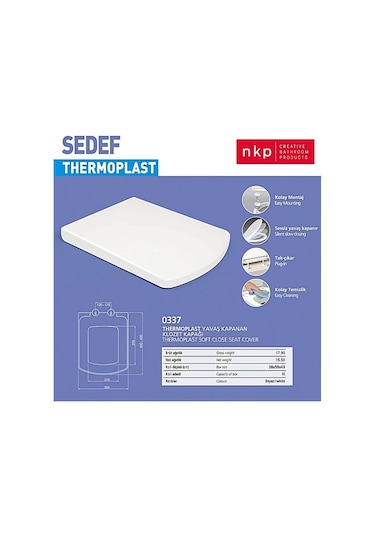 İdevit Vega Venüs / Kale Basıc / Nero Pp Yavaş Soft Klozet Kapağı