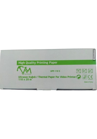 Vira Upp 110 S Ultrason Kağıdı + Termal Paper For Video Printer 110 x 20 M 10 Adet