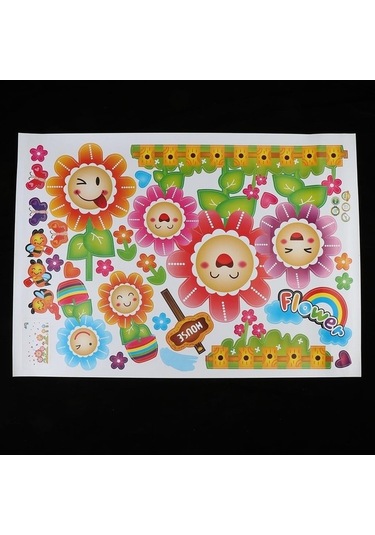 Pazly Yapışkanlı Suntek Sticker Pvc Kendinden Duvar Duvar Çiçek Ma Ahşap