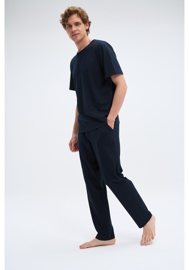 Relax Mode Erkek Laci Pijama Takımı - 2072pjdr Lacivert