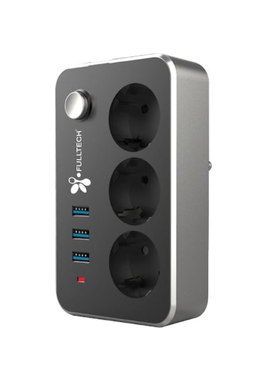 Fulltech Ftr-02 2 M 3'lü Termal Akım Korumalı Priz