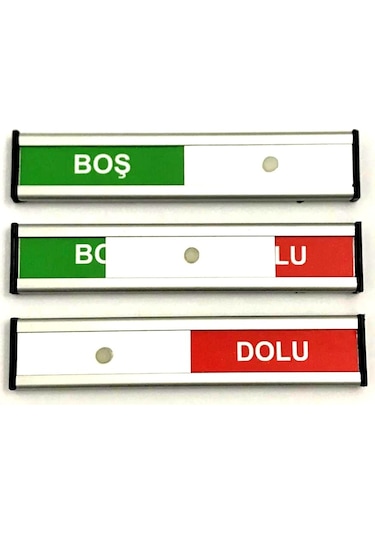 Boş - Dolu Tabelası Kapı Isimliği Yönlendirme Levhası Sürgülü