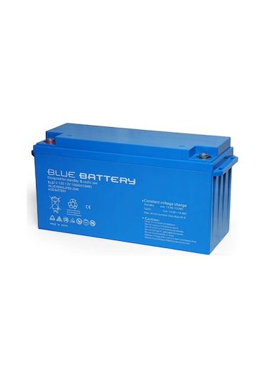 Blue Battery 12 Volt 150 Amper Jel Akü Derin Döngü Blg12-150 Deep Cycle