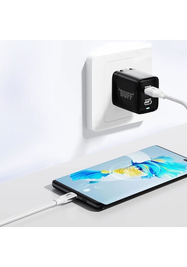 Buff Bl71 Usb Type-c 2.4a 1.2m Data Ve Şarj Kablosu